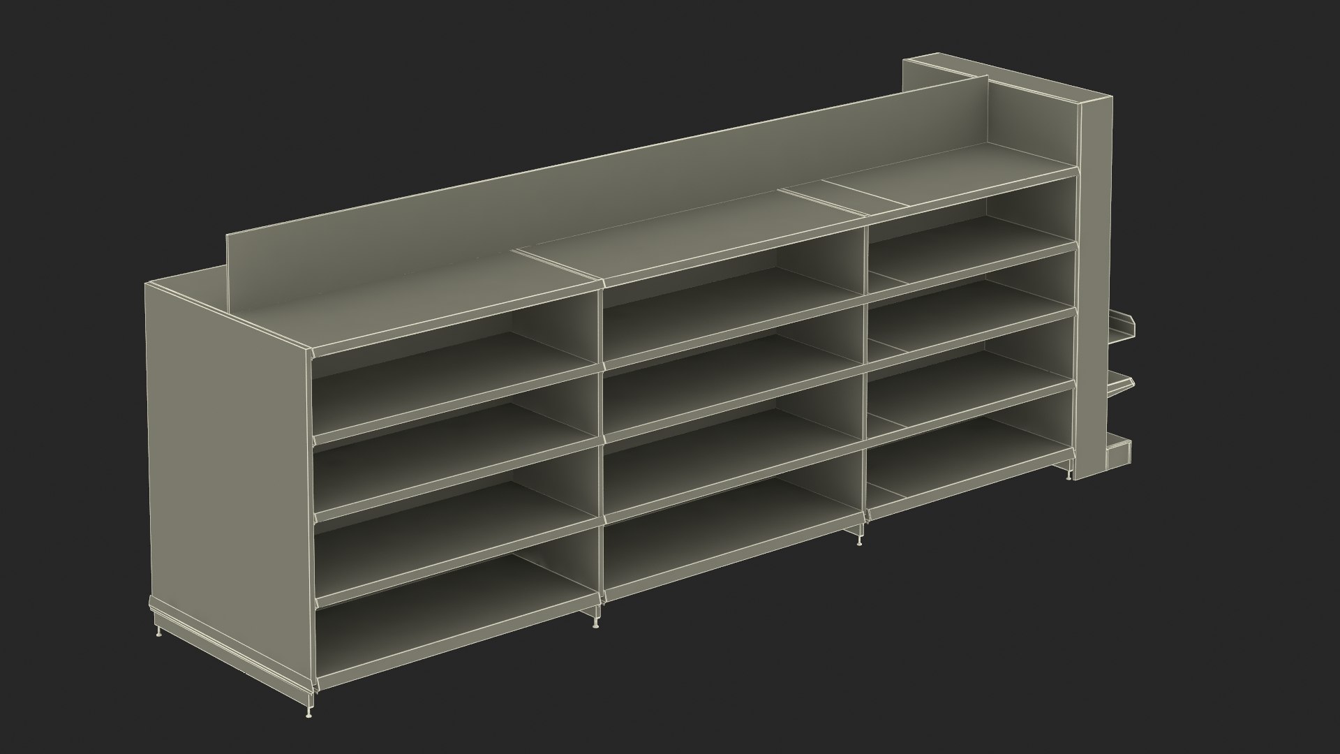Shelving For Retail Store 3D Model - TurboSquid 2314175