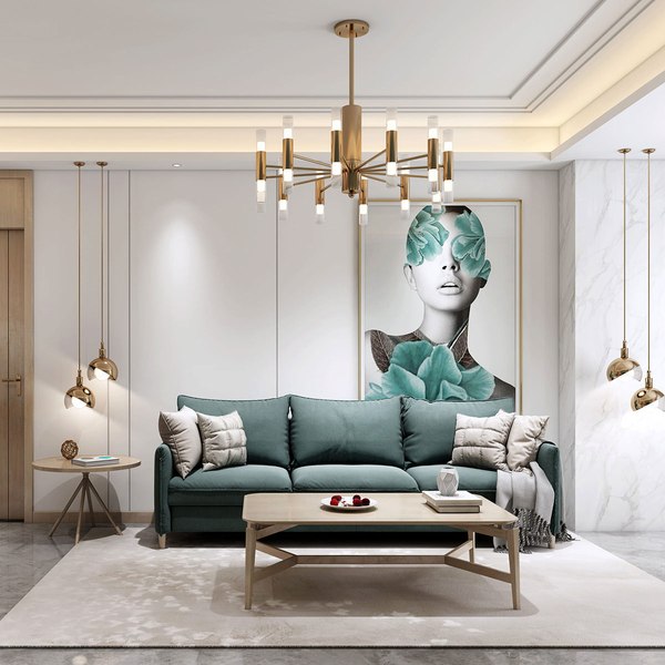 Collection of Modern living room - full furniture 67 3D model