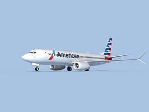 boeing 737-8 airliner 3D model