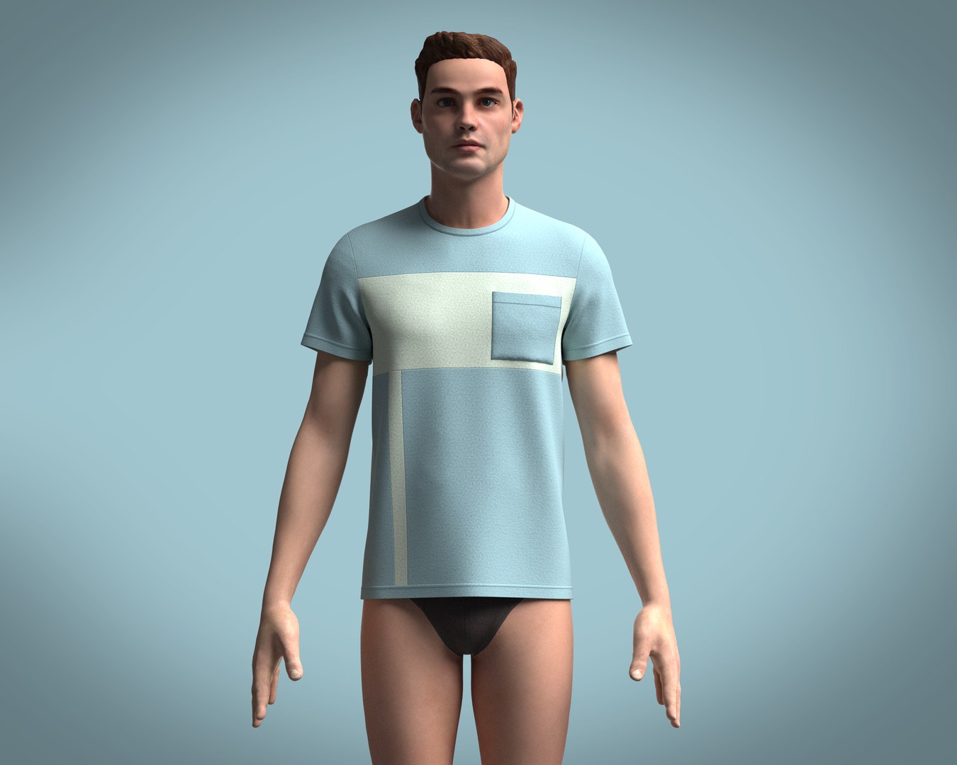 Pocket T-Shirt 3D model - TurboSquid 2054547