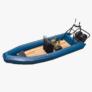 Rigid Inflatable Boat 3D