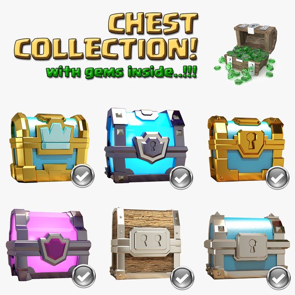 Clash Crown Chest 3d Model