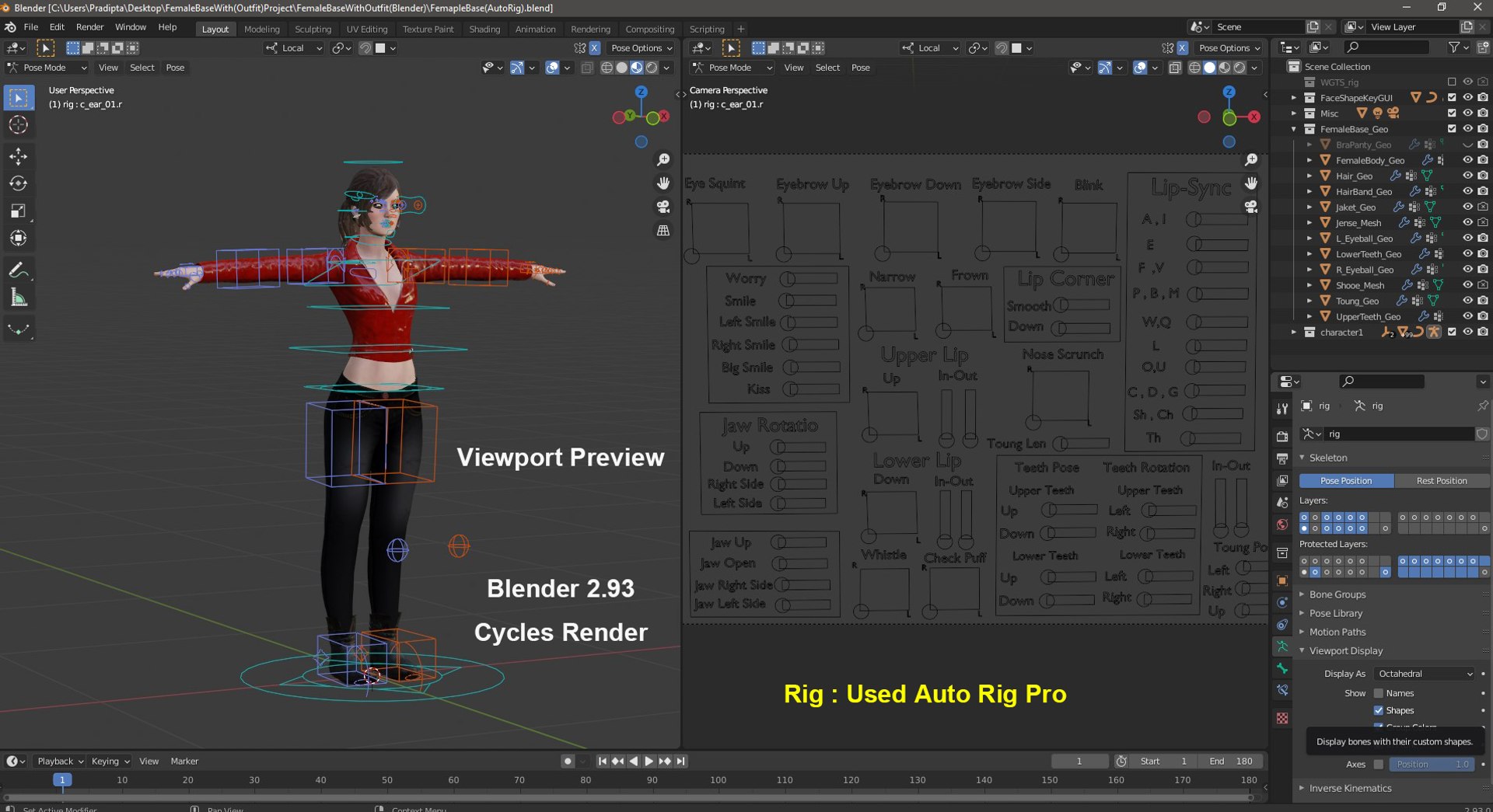 Female Base With Outfit 3D model - TurboSquid 1804840