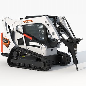 3D Bobcat T740 Compact Track Loader model