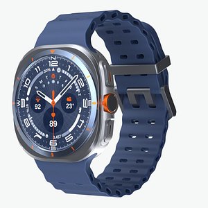 3D model Samsung Galaxy Watch 8 Ultra Titanium Blue