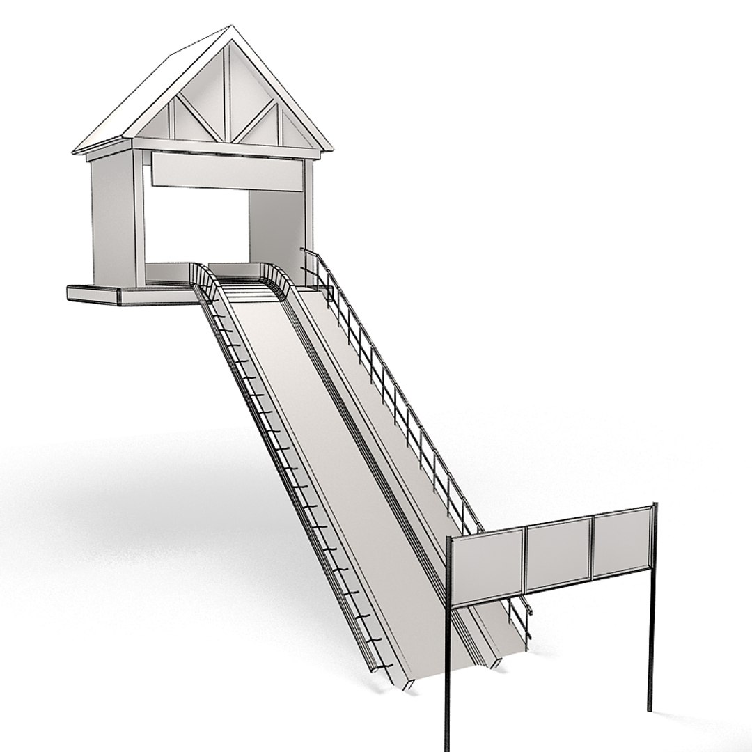 3d Model Start Bobsleigh Track