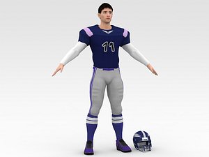 3D model American Football Player V5