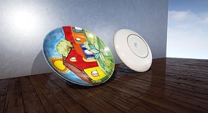3d obj artistic dish