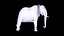Nice and kind cartoon Elephant character stylized