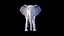Nice and kind cartoon Elephant character stylized