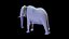 Nice and kind cartoon Elephant character stylized