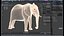 Nice and kind cartoon Elephant character stylized
