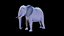 Nice and kind cartoon Elephant character stylized