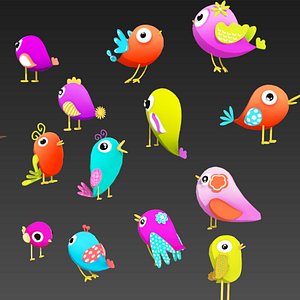 Cartoon Bird Collection