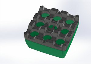 Square Lid Ashtray 3D Printing Model
