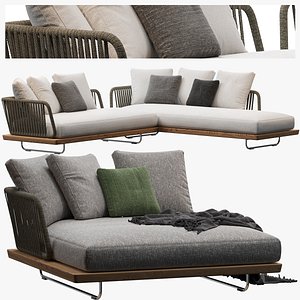 Sunray sofa Minotti outdoor