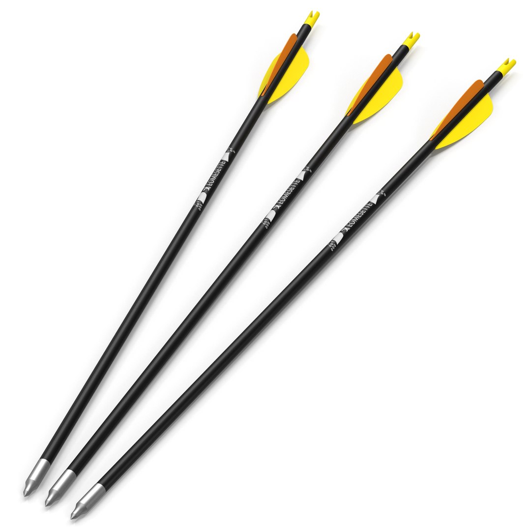 Hunting Sport Arrow 3D model preview