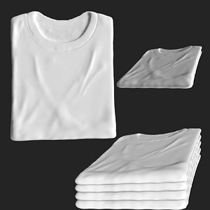 Folded t shirt 3D model