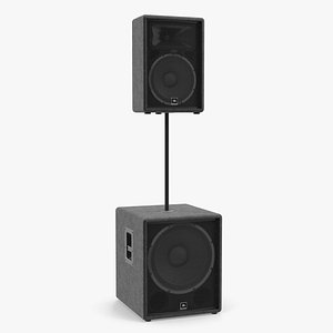 jbl passive speakers 3D