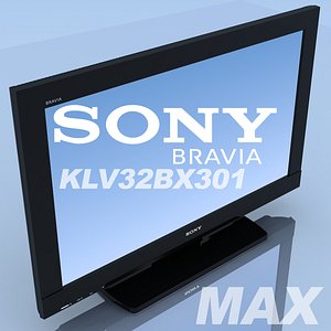 3d max tv sony bravia 32bx301
