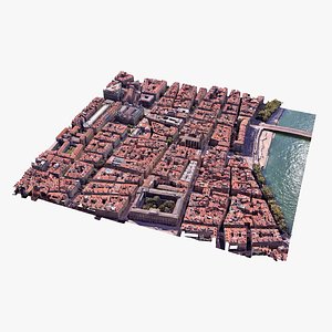 Lyon City in France 3D model