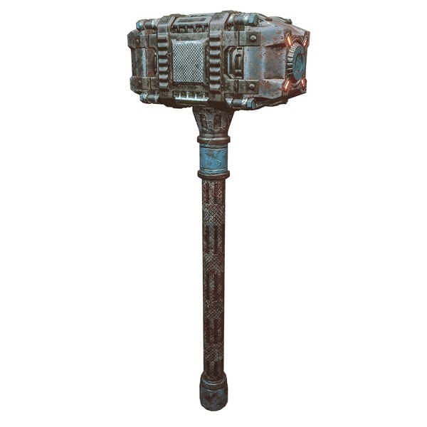 3D Sci-fi TorHammer Weapon