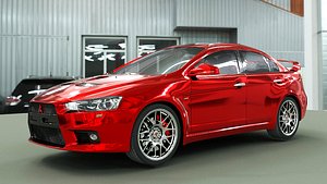 3D Mitsubishi Evo X JDM verson