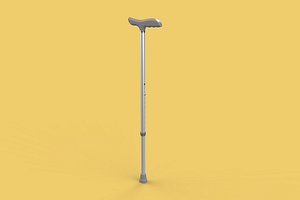 RETRACTABLE WALKING AID ELDERLY ADULT STICK CANE POLE GAIT STAND 3D model