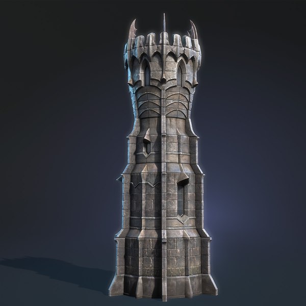 Low-poly tower 3D model - TurboSquid 1235094