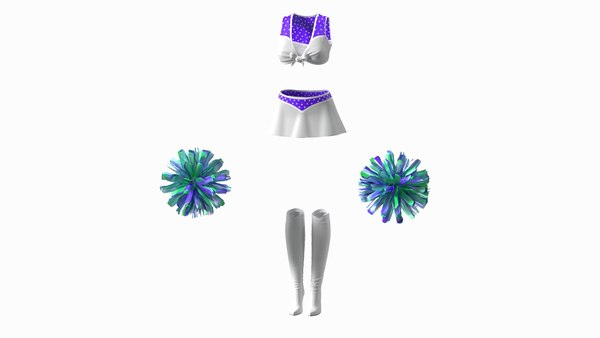 Purple Outfit with Pom 3D model - TurboSquid