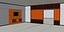 3D model furniture minimalist interior