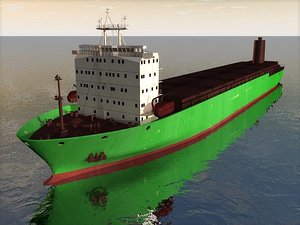 cinema4d general cargo ship