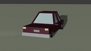 Low-Poly Game-Ready Car
