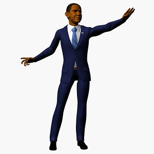barack obama 3d max