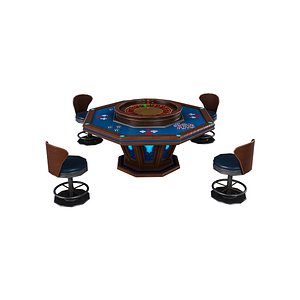 Roulette Table V4 Casino Gambling Game Ready PBR