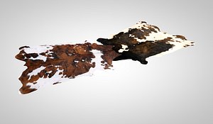 cow carpet rug 3D model