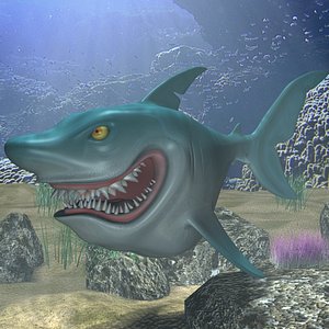 Cartoon Shark Rigged