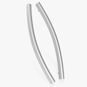 Door Handles Thin Oval Metal