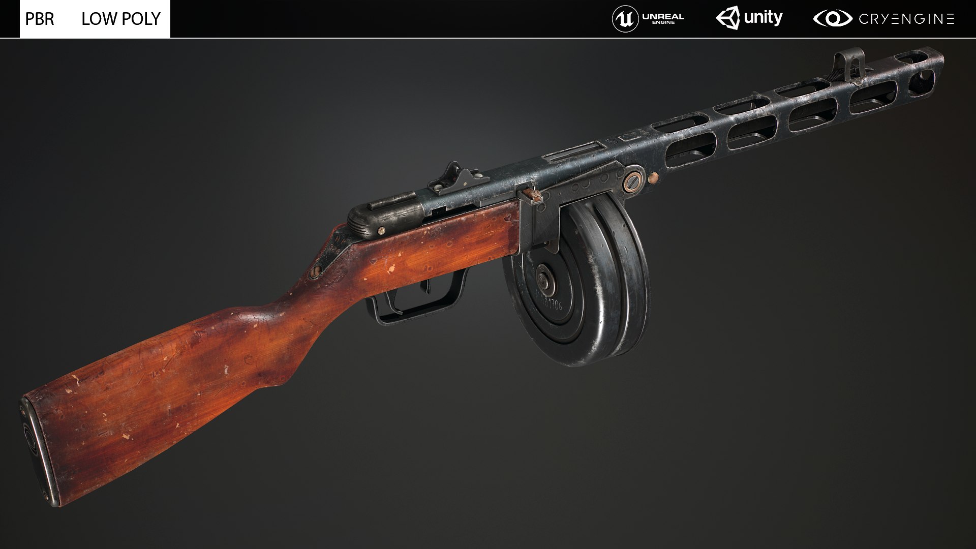 Realistic Ppsh-41 - Triple A Game Ready 3D model https://p.turbosquid.com/ts-thumb/To/KluUfR/kG/7/png/1636495259/1920x1080/fit_q87/7cb1f0bdd9979db5698a191df1caed29d2d2f243/7.jpg