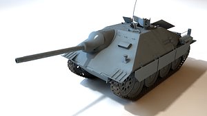 JagdPanzer 38T Hetzer with interior 3D model