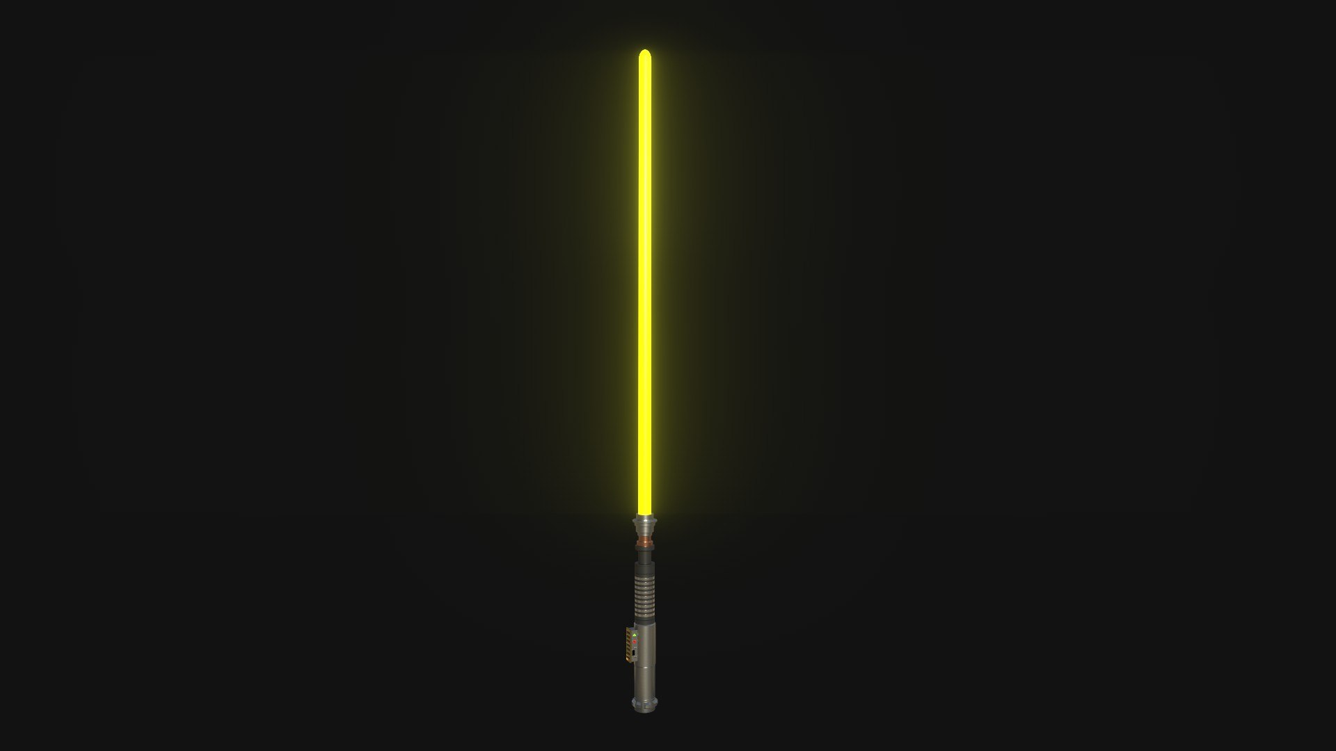 Star Wars Lightsaber 05 Yellow - SciFi Character Weapon 3D Model ...