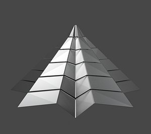 Iron Pyramidal Structure 8 Corners Little Interstices Beveled