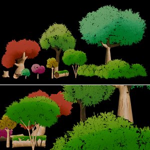Game Read Trees and Foliage 3D