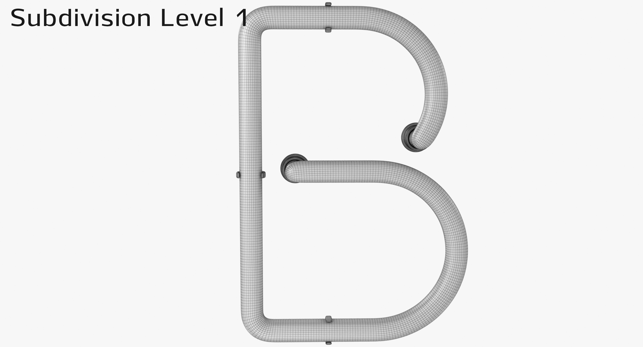 Neon Letter B Light 3D Model - TurboSquid 1625967