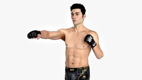 modelo 3d Luchador de MMA de la UFC en posición de patada - TurboSquid ...