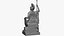 minerva old statue 3D