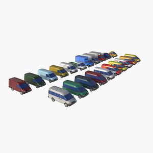 3D set of light-duty cars