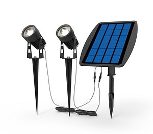 3D solar light ground model