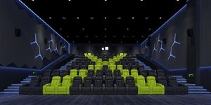 3D Movie Theater Interior