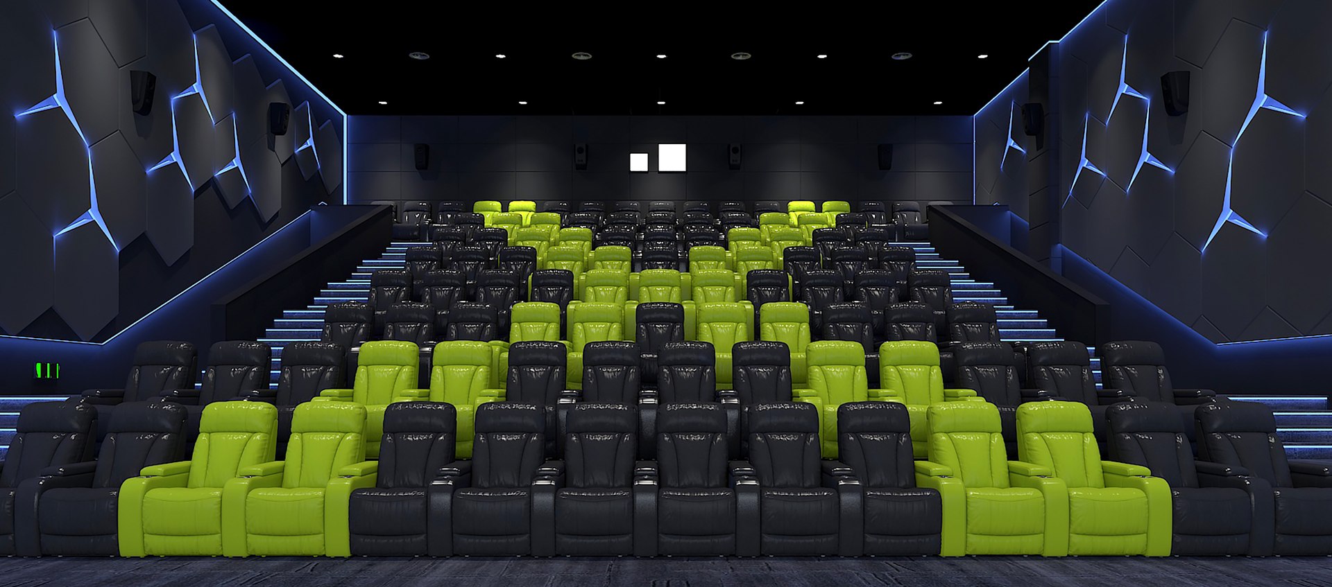 3D Movie Theater Interior - TurboSquid 2457876